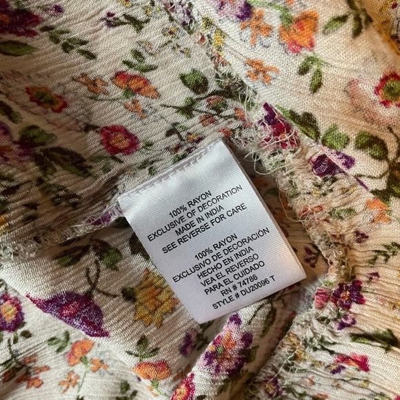 Patrons of Peace floral tank top Size Large - Picture 5 of 5